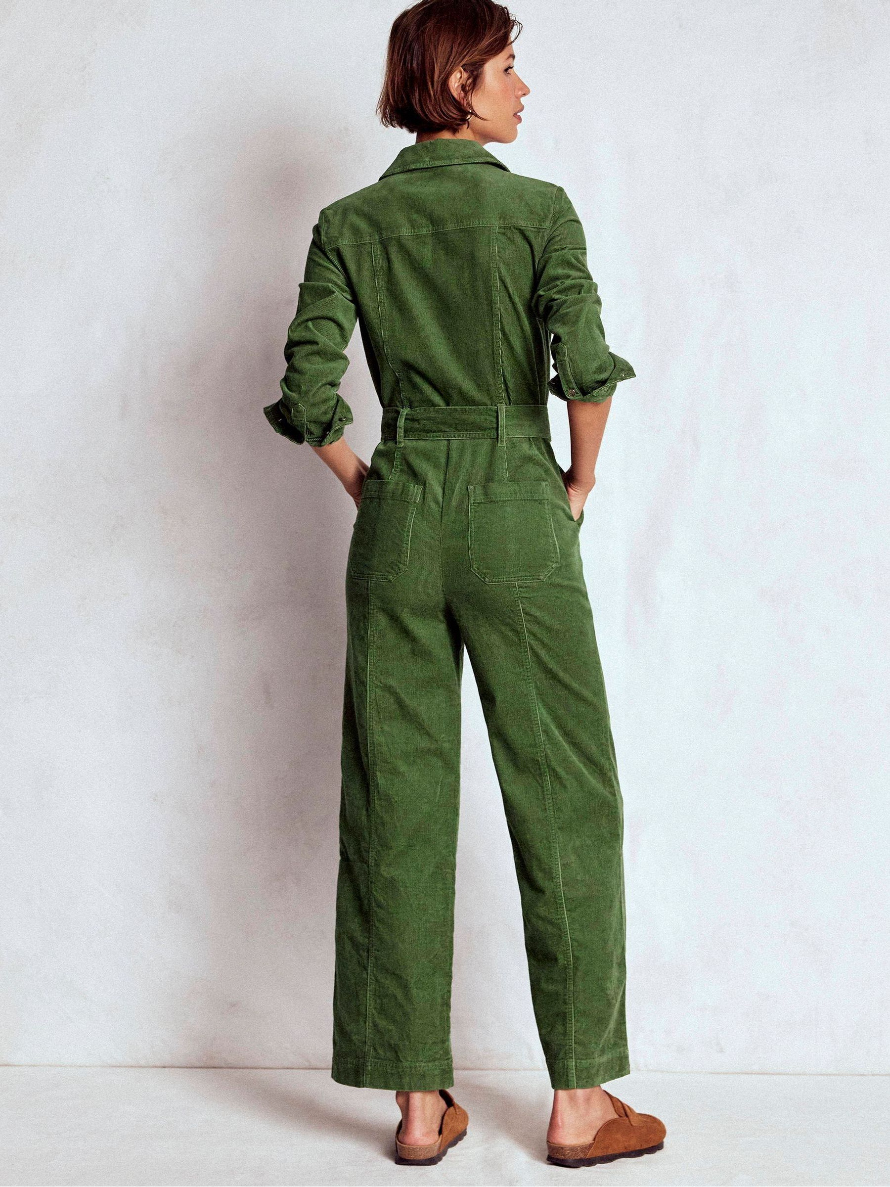 Buy Boden Green Zip Up Cord Jumpsuit from Next USA