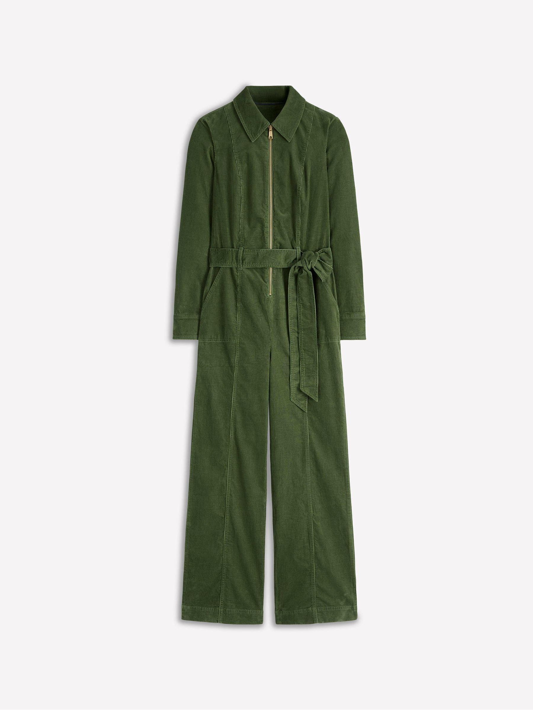 Buy Boden Green Zip Up Cord Jumpsuit from Next USA