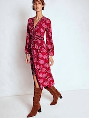 Boden Natalia Long Sleeve Tea Dress - Imagem 4 de 6