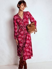 Boden Natalia Long Sleeve Tea Dress - Imagem 5 de 6