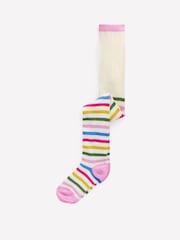 Boden Cream Patterned Tights - Image 1 of 2