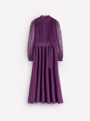 Boden Purple Tulle Ruffle Maxi Dress - Image 5 of 5