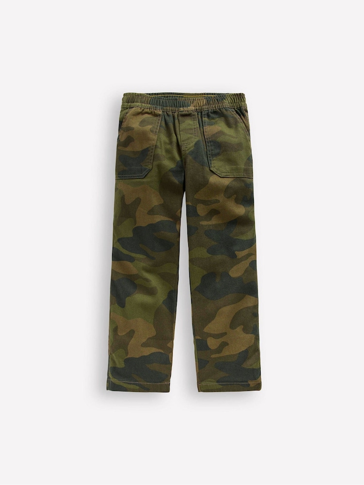 Boden Green Pull-on Cotton Trousers - Image 1 of 3