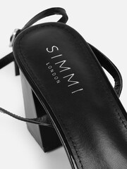 黑色 - Simmi London Meave Diamante Block Heeled Sandals - 圖片 4/4
