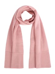 Pure Collection Pink Cashmere Winter Scarf - Image 2 of 2
