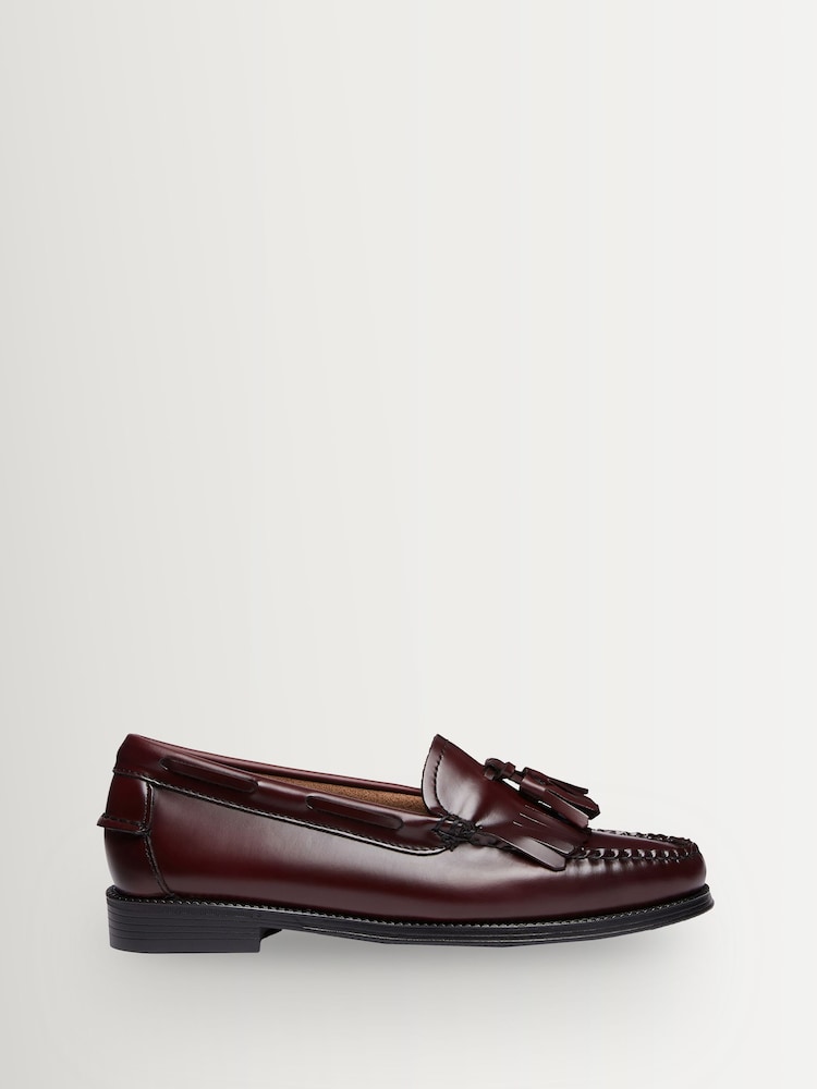 G.H.Bass Burgundy Esther Kiltie Tassled Loafers - Image 1 of 6 G.H.Bass Burgundy Esther Kiltie Tassled Loafers - Image 1 of 6