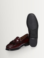 G.H.Bass Burgundy Esther Kiltie Tassled Loafers - Image 5 of 6