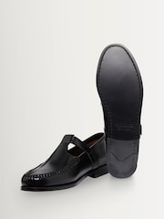 G.H.Bass Black Mary Jane Leather Loafers - Image 3 of 6