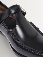 G.H.Bass Black Mary Jane Leather Loafers - Image 6 of 6