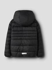 Name It Black Hooded Puffer Jacket - Image 2 of 5