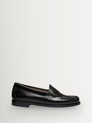 G.H.Bass Black Weejun Penny Leather Sole Loafers - Image 1 of 6