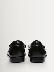 G.H.Bass Black Weejun Penny Leather Sole Loafers - Image 3 of 6