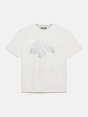 Mint Velvet White Metallic Flower T-Shirt - Image 6 of 7