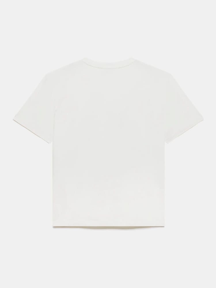 Mint Velvet White Metallic Flower T-Shirt - Image 7 of 7