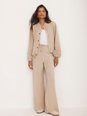 Mint Velvet Natural Washed Bomber Jacket - Image 5 of 8