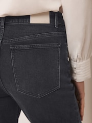 Mint Velvet Black Washed Wide Jeans - Image 5 of 7