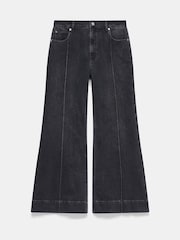 Mint Velvet Black Washed Wide Jeans - Image 6 of 7