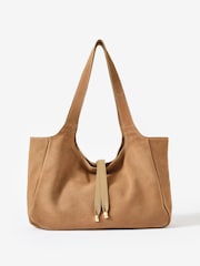 Mint Velvet Natural Suede Shoulder Bag - Image 1 of 4