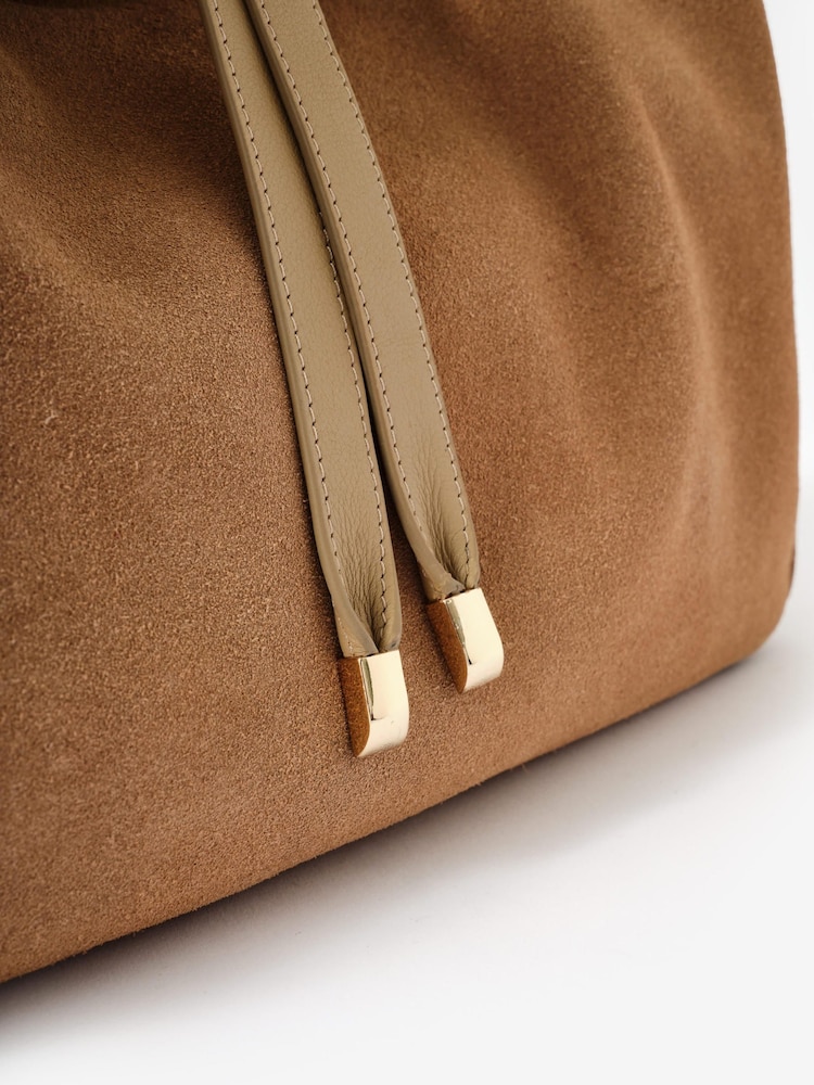 Mint Velvet Natural Suede Shoulder Bag - Image 4 of 4
