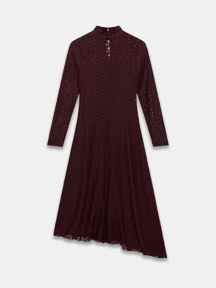 Mint Velvet Red Lace Asymmetric Dress - Image 8 of 8 Mint Velvet Red Lace Asymmetric Dress - Image 8 of 8