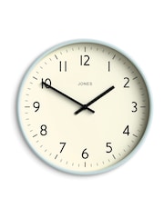 Jones Clocks Clear Blue Studio Wall Clock 30cm - Image 4 of 4