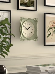 Jones Clocks Sage Green Rialto Wall Clock 25cm - Image 2 of 4
