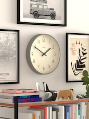 Jones Clocks Pepper Grey Studio Wall Clock 30cm - Image 2 of 4