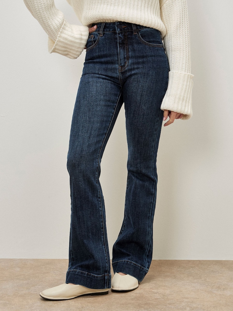 Apricot Blue Lena Fit And Flare Jeans - Image 2 of 6