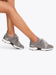 Carvela Metallic Elastic Trainers - Image 1 of 5