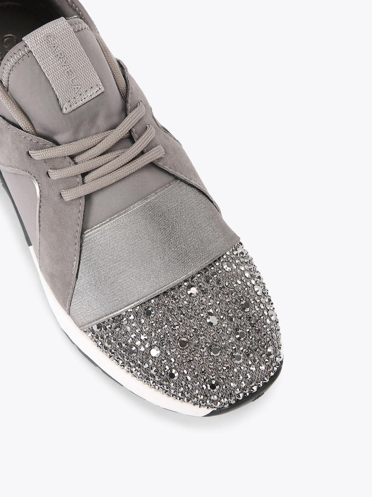 Carvela Metallic Elastic Trainers - Image 5 of 5
