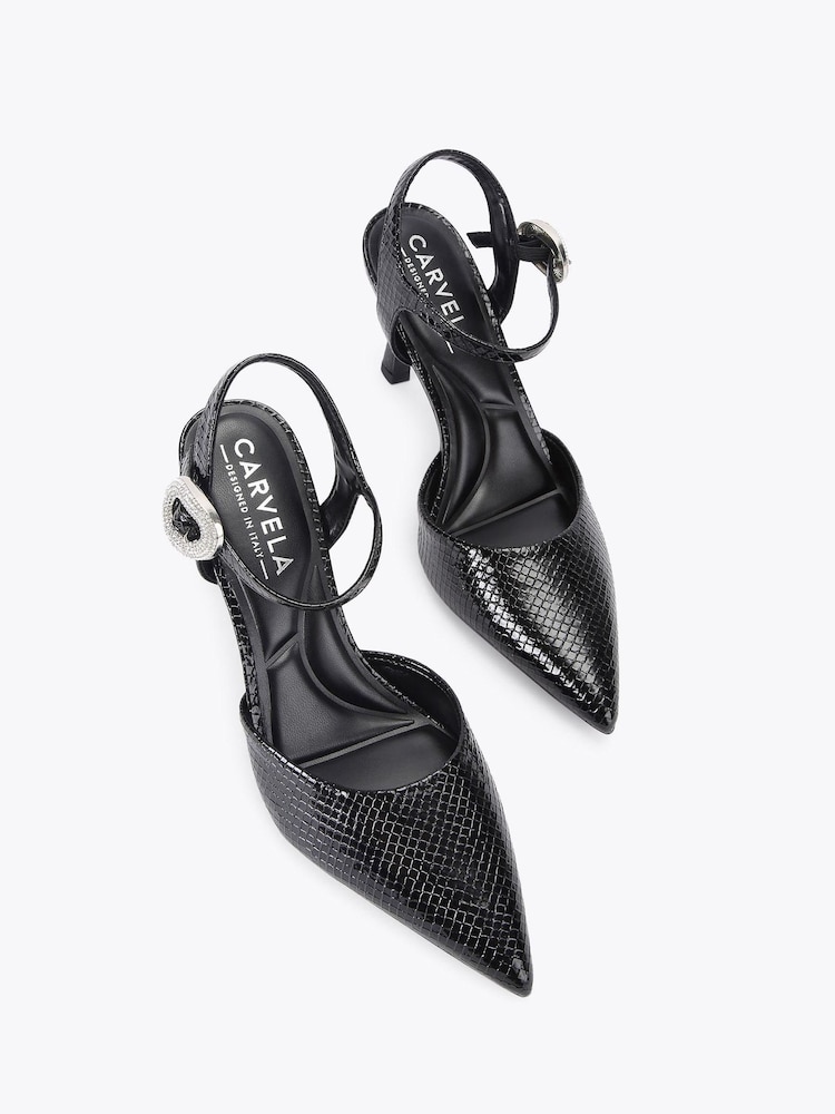 Carvela Black 2 Part Shoes - Image 2 of 5 Carvela Black 2 Part Shoes - Image 2 of 5