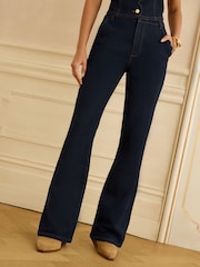 Love & Roses Scallop Pocket Bootcut Jeans - Imaginea 5 din 5