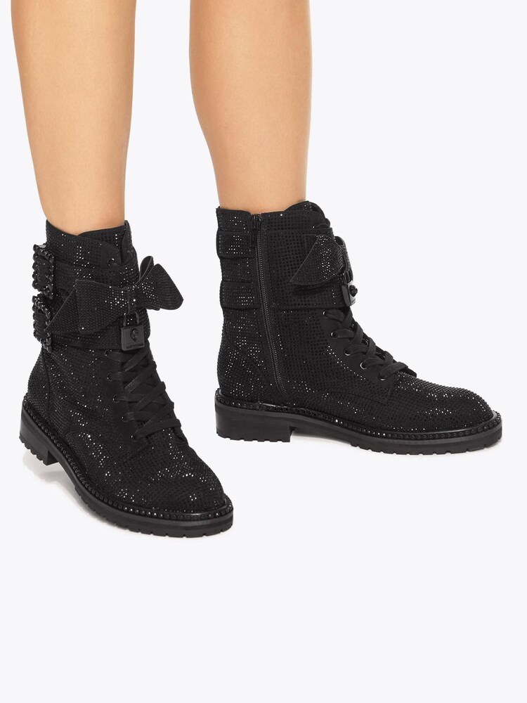 Kurt Geiger London Brixton Buckle Ankle Black Boots - Image 1 of 5