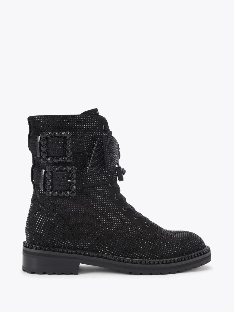 Kurt Geiger London Brixton Buckle Ankle Black Boots - Image 2 of 5