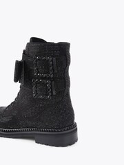 Kurt Geiger London Brixton Buckle Ankle Black Boots - Image 4 of 5