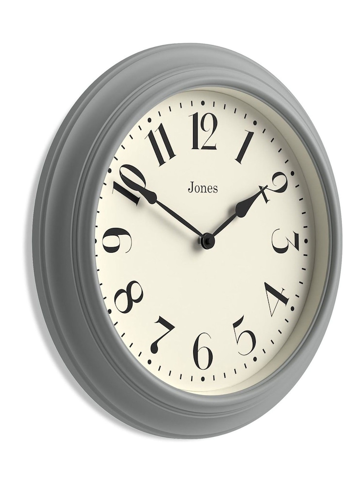 Jones Clocks Posh Grey Fenchurch Wall Clock 40cm - Image 4 of 4 Jones Clocks Posh Grey Fenchurch Wall Clock 40cm - Image 4 of 4
