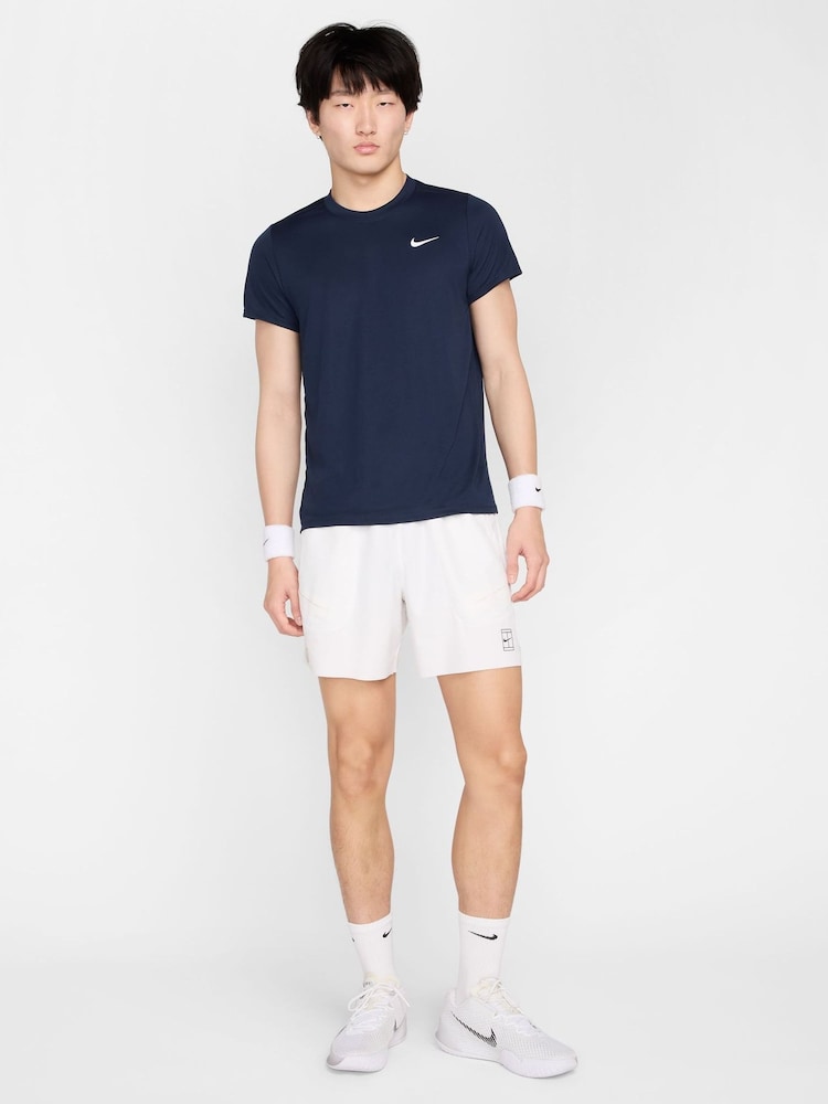 Nike Obsidian Navy Court Victory Dri-FIT Tennis Top - Image 2 of 7