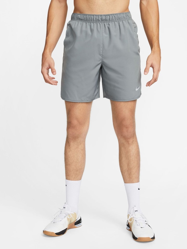 Nike Grey DriFIT Challenger Unlined Running Shorts - Image 1 of 8