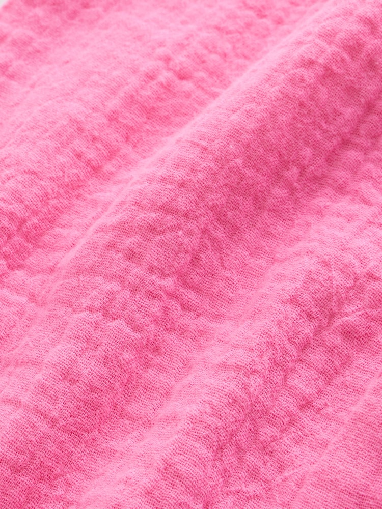 Pink Baby Short Leg Muslin Romper (0mths-3yrs) - Image 7 of 7