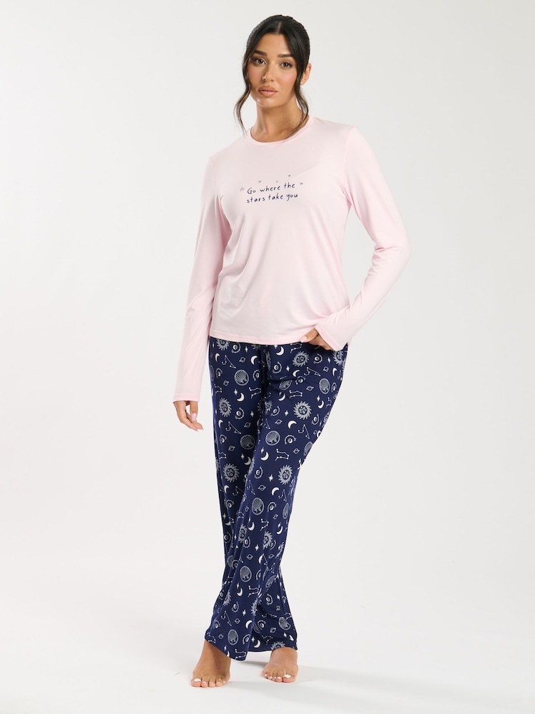 Loungeable Go Where The Stars Take You Long Pyjama Set - Bild 5 von 5
