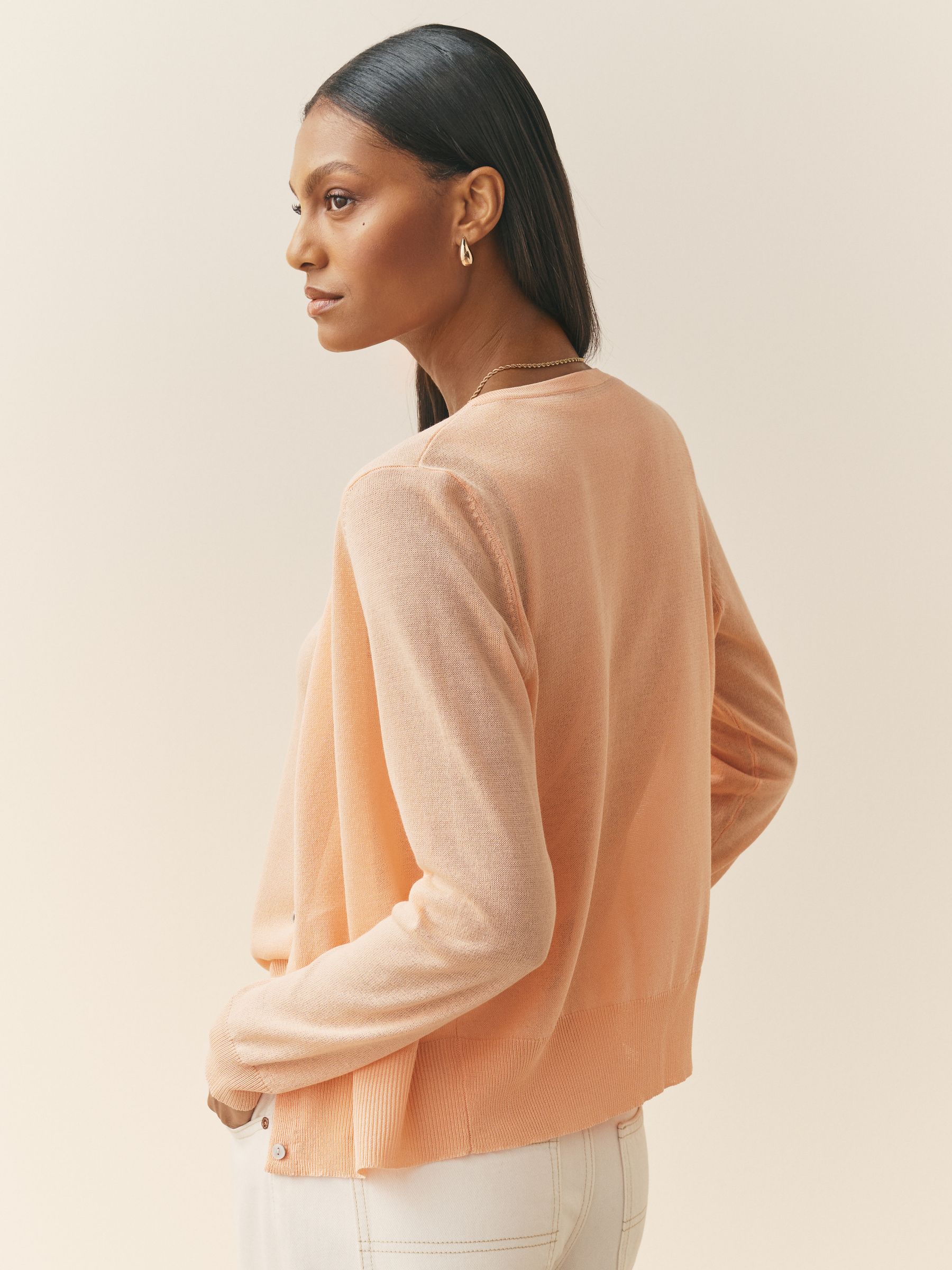 Buy Nothing Ordinary Peach Pink Premium Viscose Compact Knit