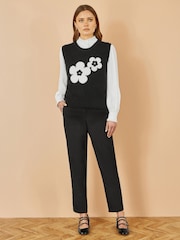 Yumi Black Tailored Cigarette Trousers - Image 1 of 3