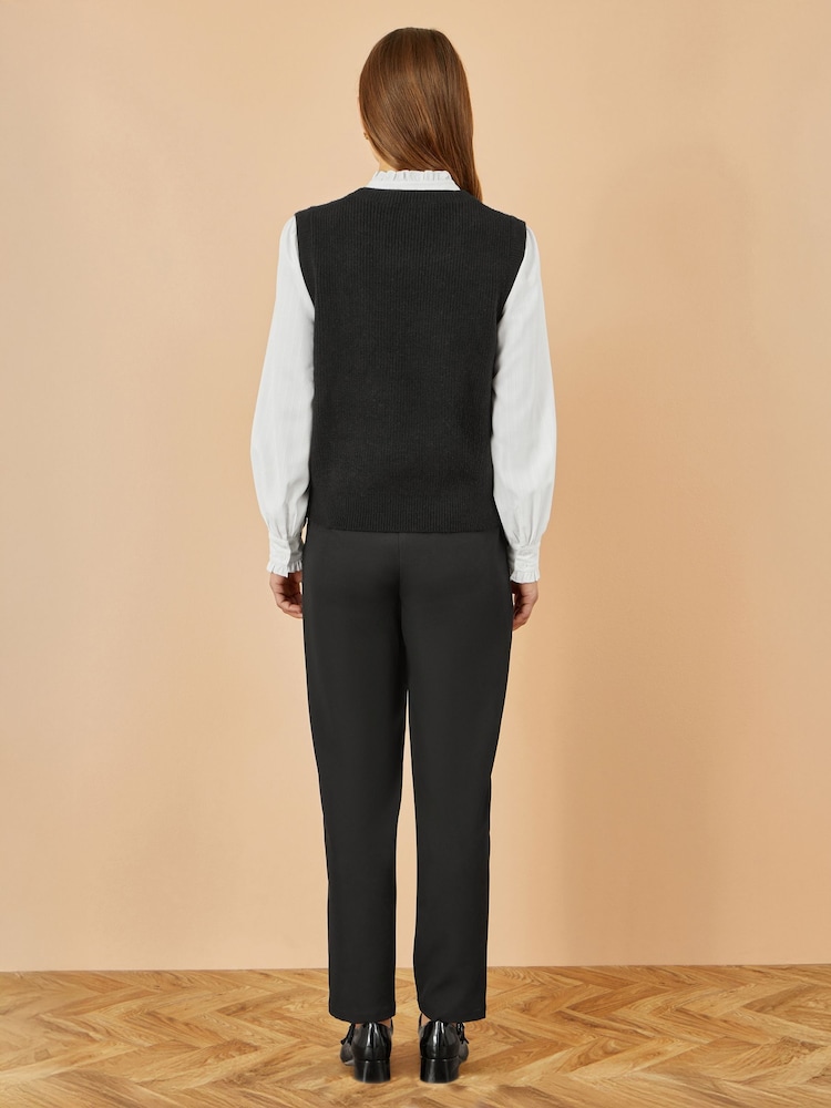 Yumi Black Tailored Cigarette Trousers - Image 3 of 3 Yumi Black Tailored Cigarette Trousers - Image 3 of 3