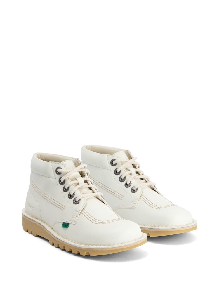 Kickers White Adult Unisex Kick Hi Synthetic Shoes - Image 1 of 4