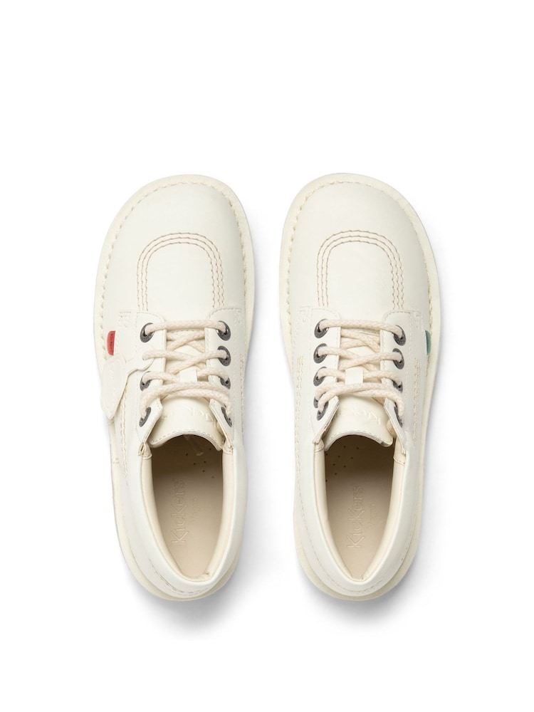 Kickers White Adult Unisex Kick Hi Synthetic Shoes - Image 4 of 4