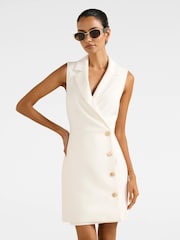 Forever New White Eddie Petite Blazer Mini Dress - Image 1 of 5
