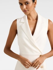 Forever New White Eddie Petite Blazer Mini Dress - Image 3 of 5