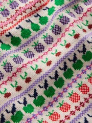 Boden Cream Edie Fair Isle Tank Top - Image 7 of 7