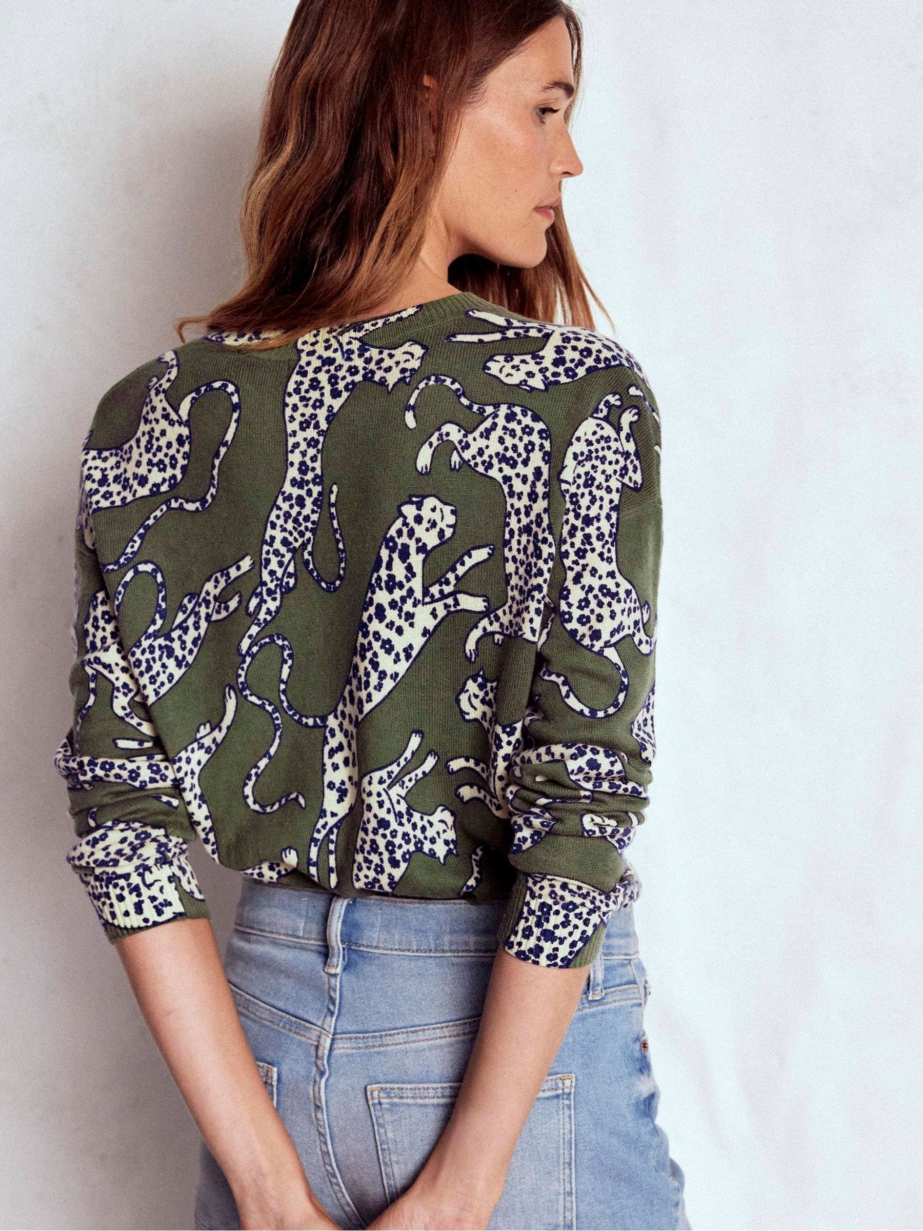 Buy Boden Green Lydia Cashmere Jumper from Next USA