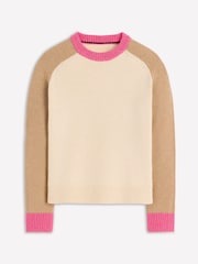 Boden Cream Marion Merino Jumper - Image 5 of 6